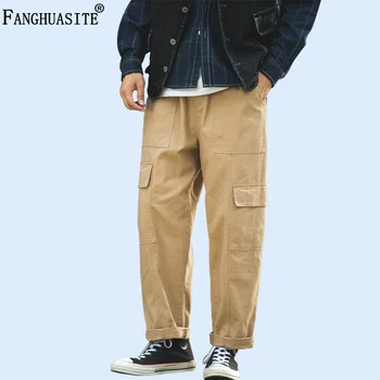 Men's Casual Pants Autumn Home comfort High quality Solid color Cotton Trousers male Multi-pocket Fashion Loose Cargo Pants A998
Men's Casual Pants Autumn Home comfort High quality Solid color Cotton Trousers male Multi-pocket Fashion Loose Cargo Pants A998