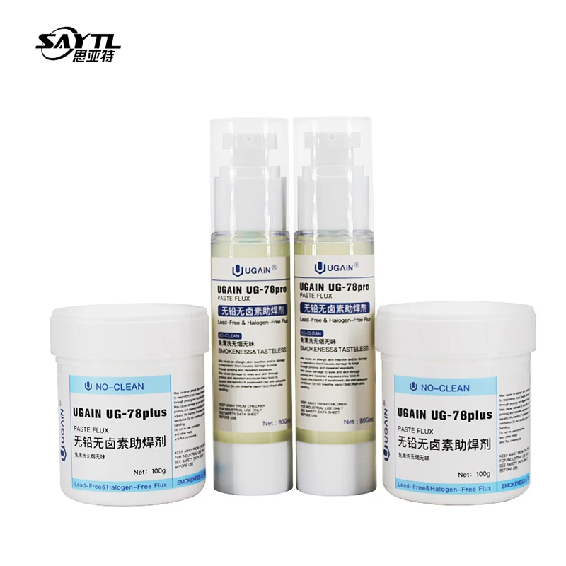 

1Pcs 80G/100G Lead-free solder Flux Smokeless Environmental Welding Oil No-clean solder paste BGA SMD Mobile phone repair tools