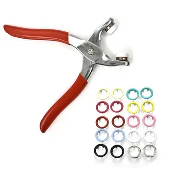 9.5mm 50 Sets 100 Sets Metal Sewing Buttons Prong Ring Press Studs Snap Fasteners + Clip Pliers DIY Clothes Decoration New
9.5mm 50 Sets 100 Sets Metal Sewing Buttons Prong Ring Press Studs Snap Fasteners + Clip Pliers DIY Clothes Decoration New