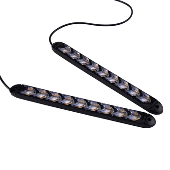 Universal 1 Pair 9 LED DRL Daytime Running Strip Sequential Flowing Turn Signal Lamp Light Car Plastic
Universal 1 Pair 9 LED DRL Daytime Running Strip Sequential Flowing Turn Signal Lamp Light Car Plastic