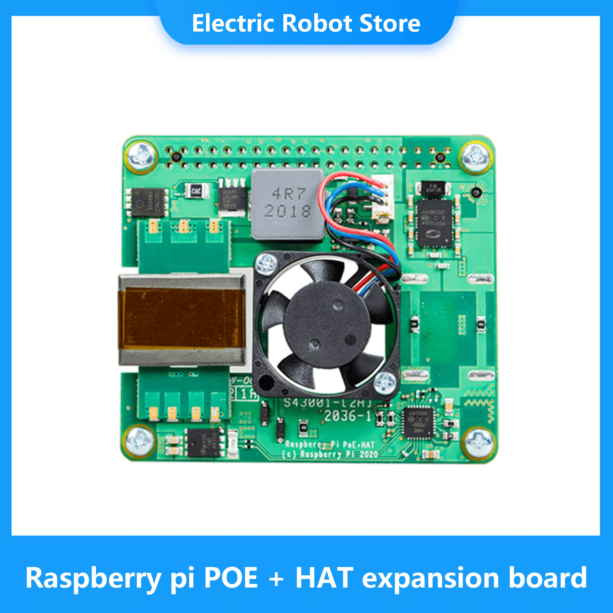 Raspberry Pi POE+ HAT Power over Ethernet (POE) Expansion Board with cooling fan original product for raspberry pi 3B+ 4B
Raspberry Pi POE+ HAT Power over Ethernet (POE) Expansion Board with cooling fan original product for raspberry pi 3B+ 4B