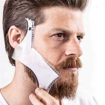 New Innovative Design Beard Shaping Tool Trimming Shaper Template Guide for Shaving or Stencil With Full-Size Comb for Line Up 
New Innovative Design Beard Shaping Tool Trimming Shaper Template Guide for Shaving or Stencil With Full-Size Comb for Line Up