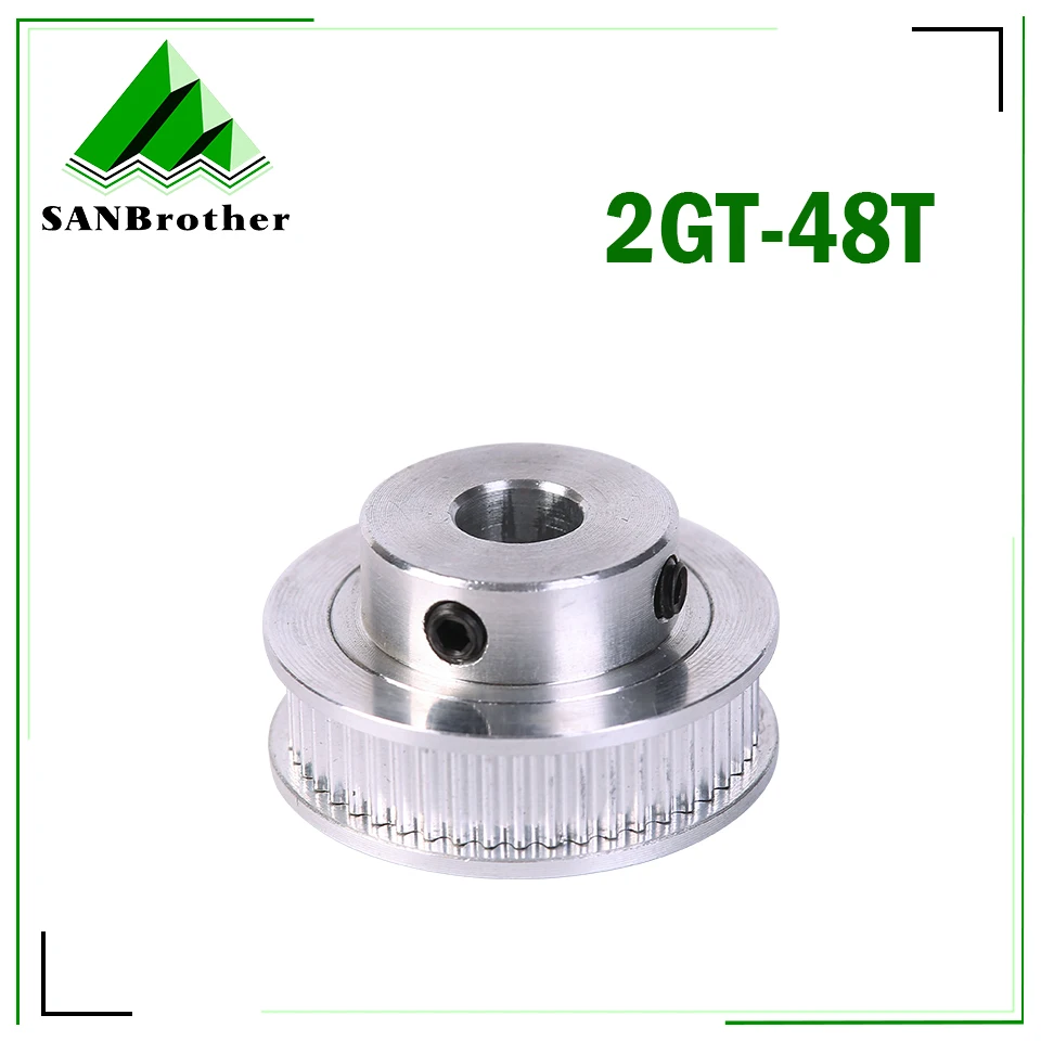 48T GT2 Timing Pulley 3D Printer pulley 48 Tooth Pulley Wheel Bore 5/6/6.35/8/10/12mm Aluminum Gear Teeth Width 6/10mm Part
48T GT2 Timing Pulley 3D Printer pulley 48 Tooth Pulley Wheel Bore 5/6/6.35/8/10/12mm Aluminum Gear Teeth Width 6/10mm Part