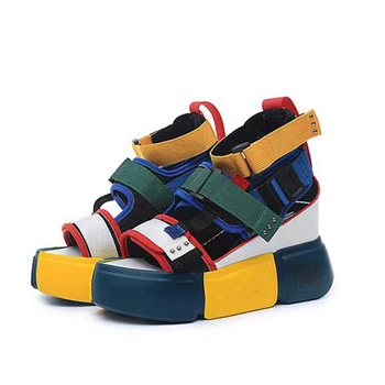 Sandals Women's Colorful Flats Platform Ladies Cool Velcro Shoes Summer Female Mixed Color Fashion Plus Size Casual Woman
Sandals Women's Colorful Flats Platform Ladies Cool Velcro Shoes Summer Female Mixed Color Fashion Plus Size Casual Woman