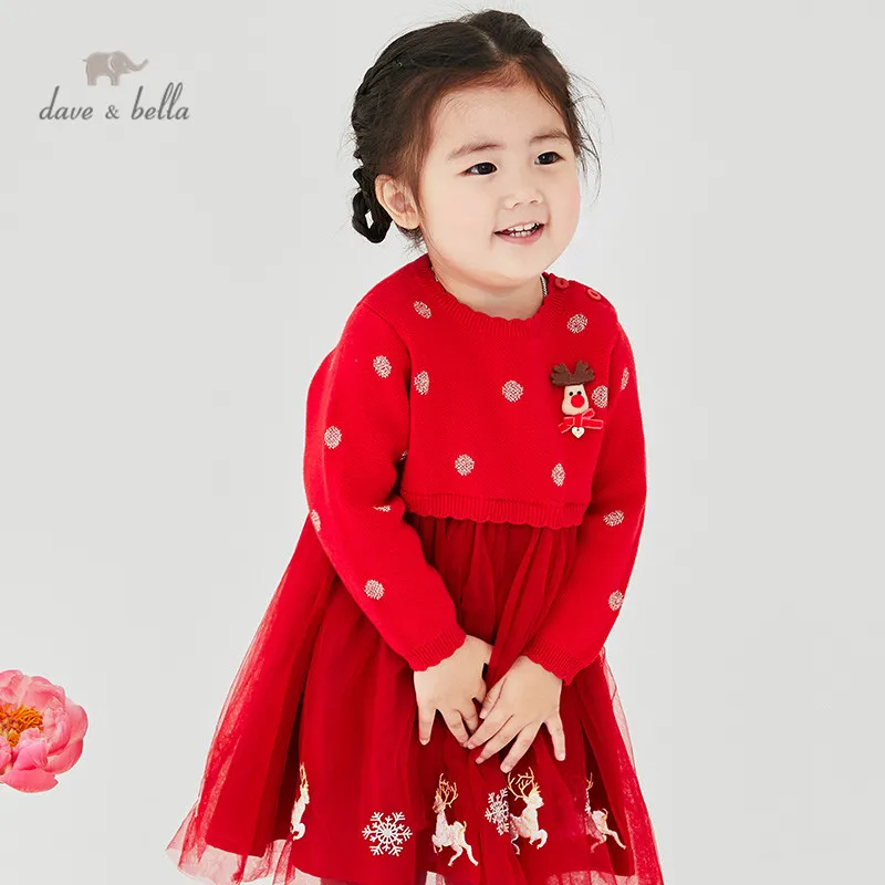 DBZ16072 dave bella winter baby girl's Christmas cartoon sweater dress children fashion party dress kids infant lolita clothes
DBZ16072 dave bella winter baby girl's Christmas cartoon sweater dress children fashion party dress kids infant lolita clothes