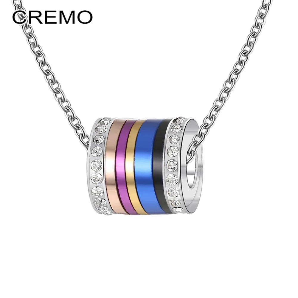 Cremo Jewelry Rotating Pendant Necklace DIY Crystal Vintage Spinner Stainless Steel Chain Choker Charm Necklace georgette
Cremo Jewelry Rotating Pendant Necklace DIY Crystal Vintage Spinner Stainless Steel Chain Choker Charm Necklace georgette