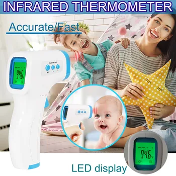 Handheld Infrared Digital Thermometer IR Laser Gun Body Non-contact Temperature Tester LCD Display Temperature Tools for child
Handheld Infrared Digital Thermometer IR Laser Gun Body Non-contact Temperature Tester LCD Display Temperature Tools for child