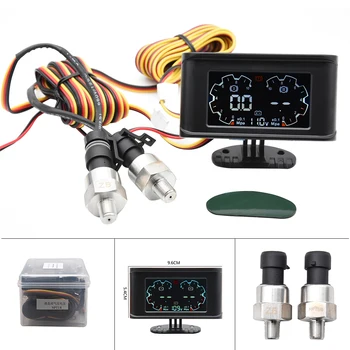 2 In 1 LCD Digital Gauge Meter Pressure Gauge Meter with Sensors Voltage 12V 24V Alarm LCD Gauge M10
2 In 1 LCD Digital Gauge Meter Pressure Gauge Meter with Sensors Voltage 12V 24V Alarm LCD Gauge M10