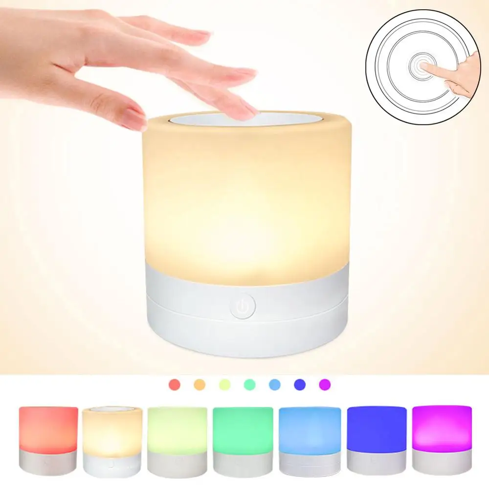 LED Touch Control Night Light Dimmer Lamp Smart Bedside Lamp Dimmable RGB Color Change Rechargeable Smart Lamp
LED Touch Control Night Light Dimmer Lamp Smart Bedside Lamp Dimmable RGB Color Change Rechargeable Smart Lamp