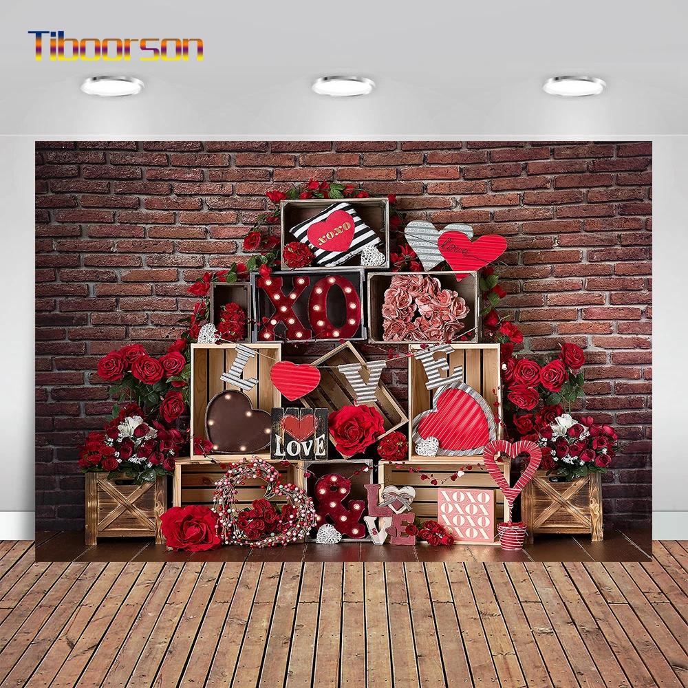 Valentine Rustic Red Brick Photography Background Red Rose Heart Birthday Photography Backdrops for Photo Studio
Valentine Rustic Red Brick Photography Background Red Rose Heart Birthday Photography Backdrops for Photo Studio