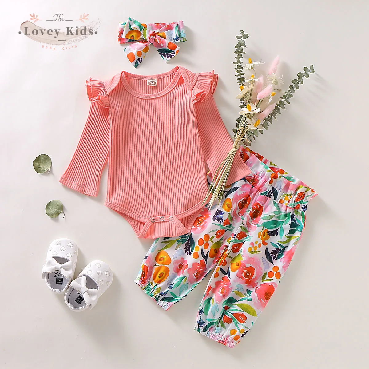 2020 Autumn Toddler Baby Girl Outfit Sweet 3PCS Cotton Soft Long Sleeve Ruffle Floral Print Top Bodysuit Pants Headwear Headband
2020 Autumn Toddler Baby Girl Outfit Sweet 3PCS Cotton Soft Long Sleeve Ruffle Floral Print Top Bodysuit Pants Headwear Headband