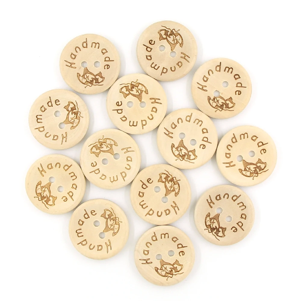 50Pcs Round Buttons 2-Holes Butterfly Wooden Button For Needlework Natural Color Sew Buttons For Crafts Clothes Accessories
50Pcs Round Buttons 2-Holes Butterfly Wooden Button For Needlework Natural Color Sew Buttons For Crafts Clothes Accessories