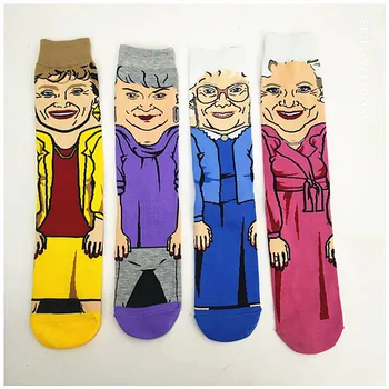 Golden Girls Cartoon Socks Hip Hop Anime print Funny tube socks women Novelty Men Women Personalized casual Cotton fun socks
Golden Girls Cartoon Socks Hip Hop Anime print Funny tube socks women Novelty Men Women Personalized casual Cotton fun socks