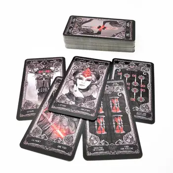 78pcs Dark Tarot Cards English Mysterious Divination Women Card Board Games For Personal Use Playing Cards Table Deck Game
78pcs Dark Tarot Cards English Mysterious Divination Women Card Board Games For Personal Use Playing Cards Table Deck Game