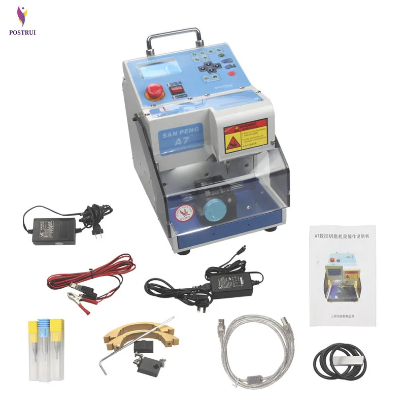 MIRACLE-A7 key cutting machine,easy carry light Single-sided and double-sided standard key and laser key cut machine
MIRACLE-A7 key cutting machine,easy carry light Single-sided and double-sided standard key and laser key cut machine