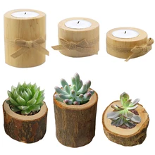 Wooden Tree Trunk Candle Holder DIY Vintage Craft Home Decoration Light Candlestick Succulent Flowers Pot For Weddings
Wooden Tree Trunk Candle Holder DIY Vintage Craft Home Decoration Light Candlestick Succulent Flowers Pot For Weddings
