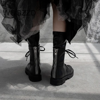 New winter shoes women's ankle boots genuine leather zippers Motorcycle boots women's casual ankle boots femme zapatos mujer 
New winter shoes women's ankle boots genuine leather zippers Motorcycle boots women's casual ankle boots femme zapatos mujer