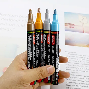 Recruit 8151 Large Size Color Pen Water-Based Metal Mark Pen Black Paint Highlighters DIY Album Pen
Recruit 8151 Large Size Color Pen Water-Based Metal Mark Pen Black Paint Highlighters DIY Album Pen