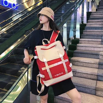 Brand Design Workwear Bag Female Ins Tide Cool Haragufeng Street Trend Contrast Color Large Capacity Fashion Backpack Backpack
Brand Design Workwear Bag Female Ins Tide Cool Haragufeng Street Trend Contrast Color Large Capacity Fashion Backpack Backpack