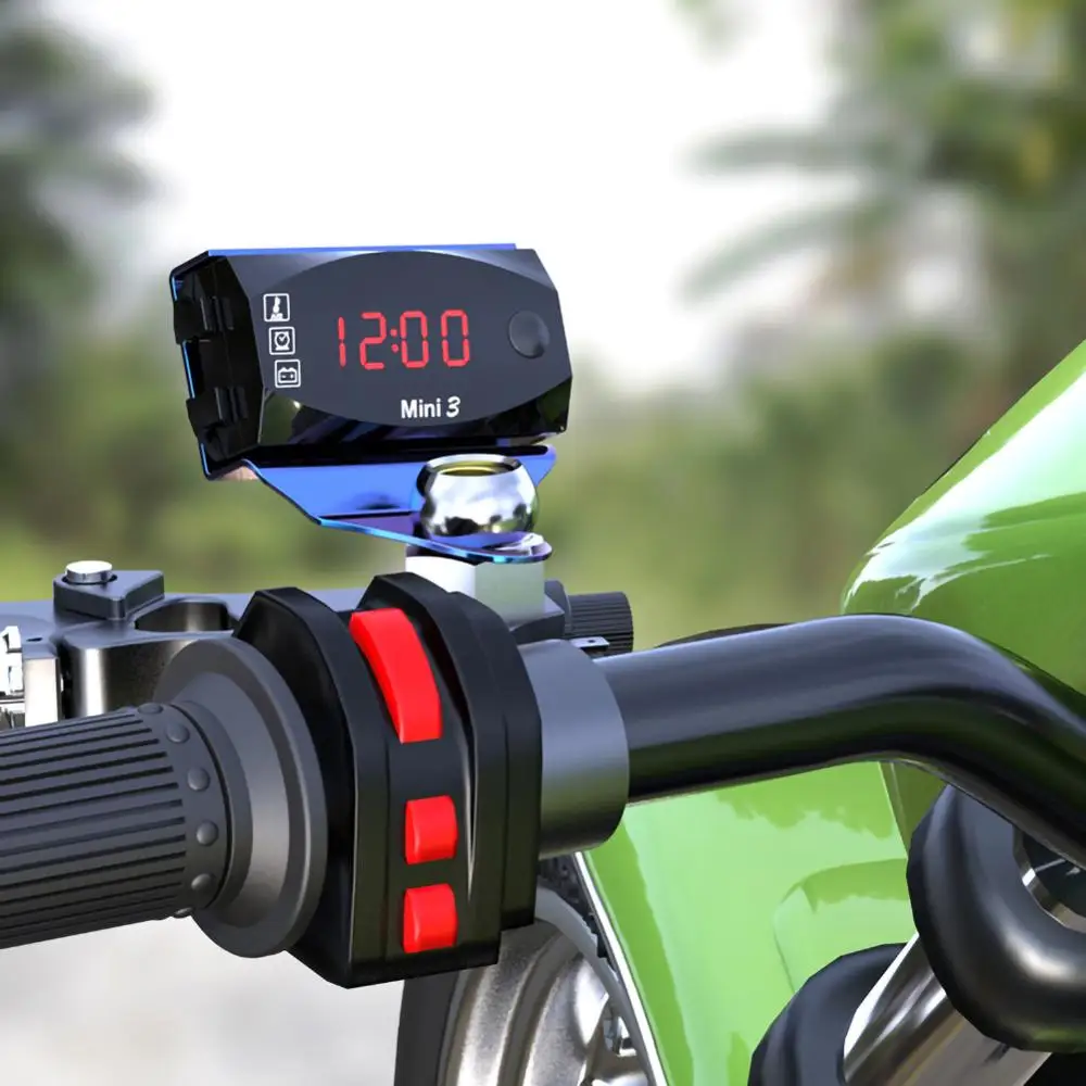 2020 New Motorcycle Electronic Clock Thermometer Voltmeter Three-In-One IP67 Waterproof Dust-proof LED Watch Digital Display
2020 New Motorcycle Electronic Clock Thermometer Voltmeter Three-In-One IP67 Waterproof Dust-proof LED Watch Digital Display