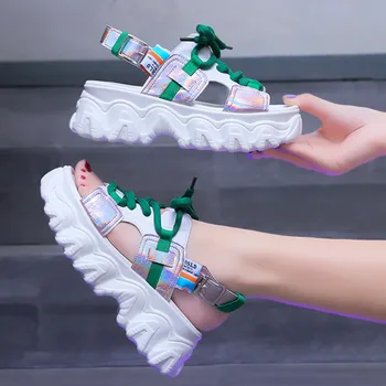Women Chunky Sandals Platform Lacing Designers Brand Beach Casual Shoes Woman Fashion Buckle Strap Open Toe Sandal Ladies
Women Chunky Sandals Platform Lacing Designers Brand Beach Casual Shoes Woman Fashion Buckle Strap Open Toe Sandal Ladies