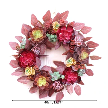 Artificial Succulent Wreath for Front Door Home Office with Real Twig Based
Artificial Succulent Wreath for Front Door Home Office with Real Twig Based