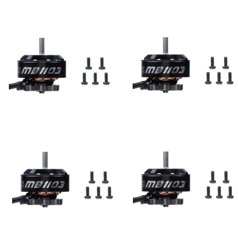 4 шт. бесщеточный двигатель DIATONE MAMBA 1103 12000KV 2S для радиоуправляемых FPV гоночных