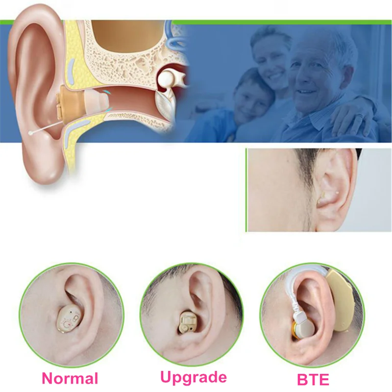 Фото 1pc Mini Adjustable In Ear Hearing Aid Sound Enhancer Invisible Amplifier Best Devices For Deaf Elder | Красота и здоровье