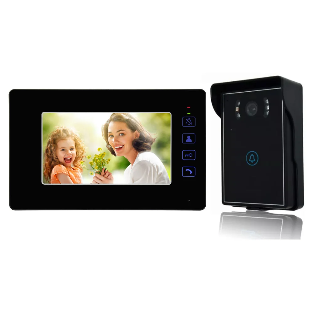 1 Set 7" Video Door Phone Intercom Doorbell Touch Button Unlock Night Vision Security CCTV Security Camera visitor doorphone
1 Set 7" Video Door Phone Intercom Doorbell Touch Button Unlock Night Vision Security CCTV Security Camera visitor doorphone