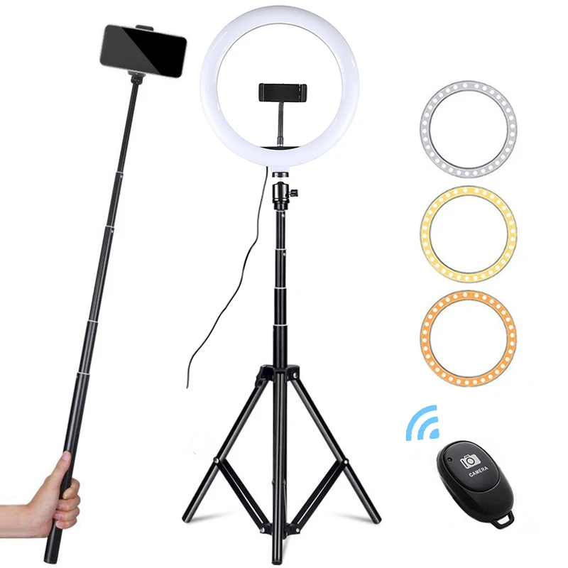 26cm/16cm LED Selfie Ring Light With 1.6M Tripod Stand Remote Control Photography Lighting USB Ring Lamp For Youtube Tiktok VK
26cm/16cm LED Selfie Ring Light With 1.6M Tripod Stand Remote Control Photography Lighting USB Ring Lamp For Youtube Tiktok VK
