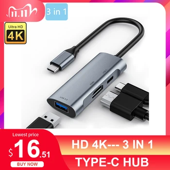 USB C HUB Type-C to 3 in 1 USB 3.0 HUB HDMI Adapter Dock for MacBook Pro Huawei Mate 30 USB-C 3.1 Splitter Port Type C HUB
USB C HUB Type-C to 3 in 1 USB 3.0 HUB HDMI Adapter Dock for MacBook Pro Huawei Mate 30 USB-C 3.1 Splitter Port Type C HUB