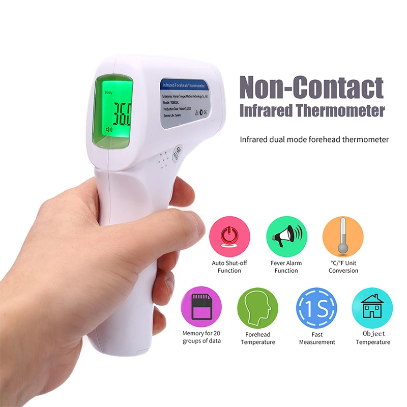 Non-contact Infrared Forehead Body Thermometer LCD Display Adult Kid Temperature Measurement Device
Non-contact Infrared Forehead Body Thermometer LCD Display Adult Kid Temperature Measurement Device