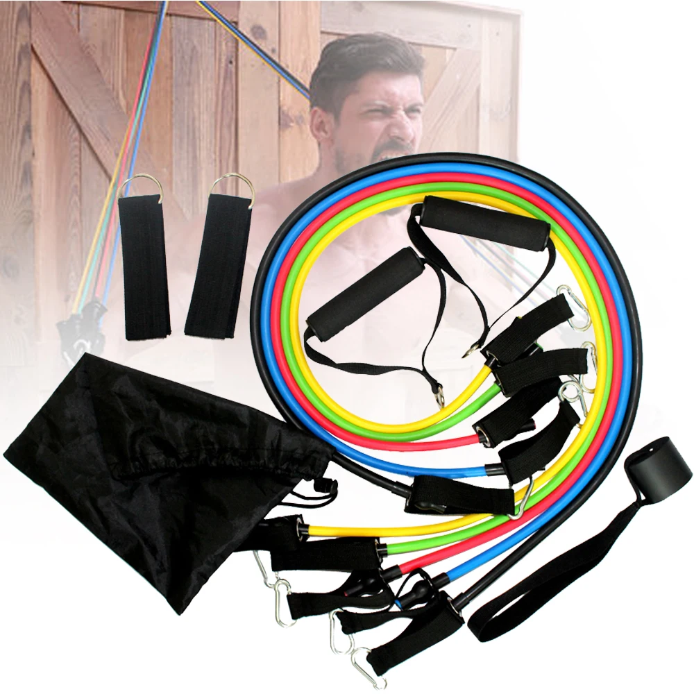 Home Gym 11Pcs Multi Function Resistance Belt One Line Tension With Muscle Training Fitness Puller Exercise Yoga Tubes Pull Rope
Home Gym 11Pcs Multi Function Resistance Belt One Line Tension With Muscle Training Fitness Puller Exercise Yoga Tubes Pull Rope