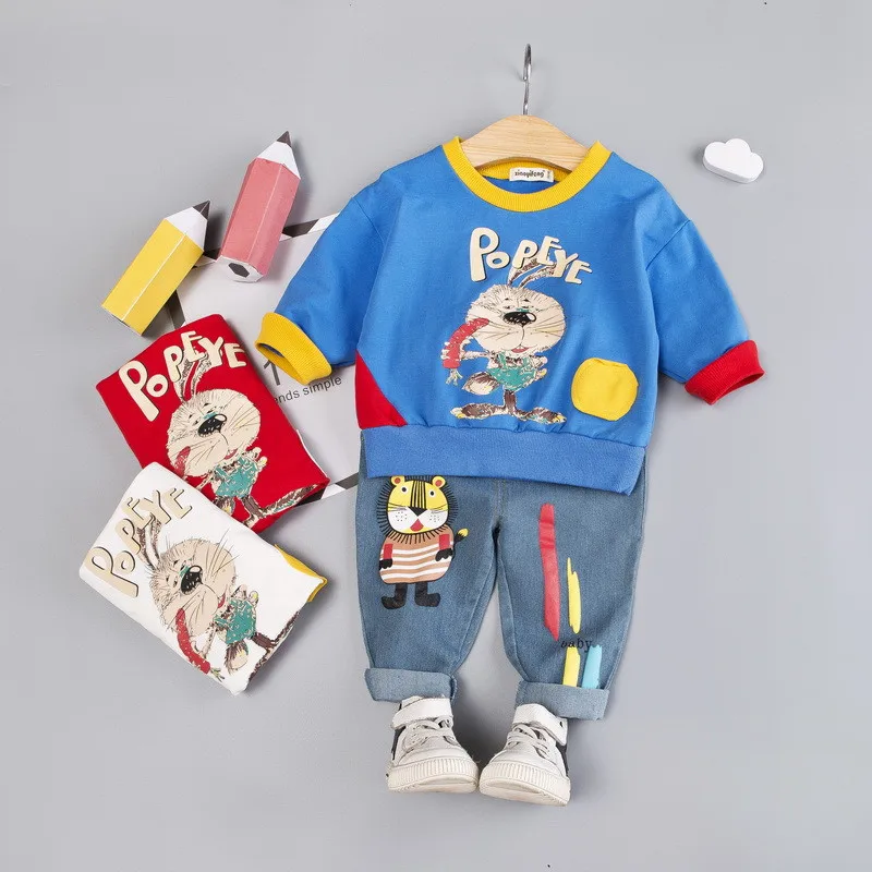 0-4 years High quality boy girl clothing set 2019 new autumn sport active cartoon kid suit children baby clothing T-shirt+pant
0-4 years High quality boy girl clothing set 2019 new autumn sport active cartoon kid suit children baby clothing T-shirt+pant