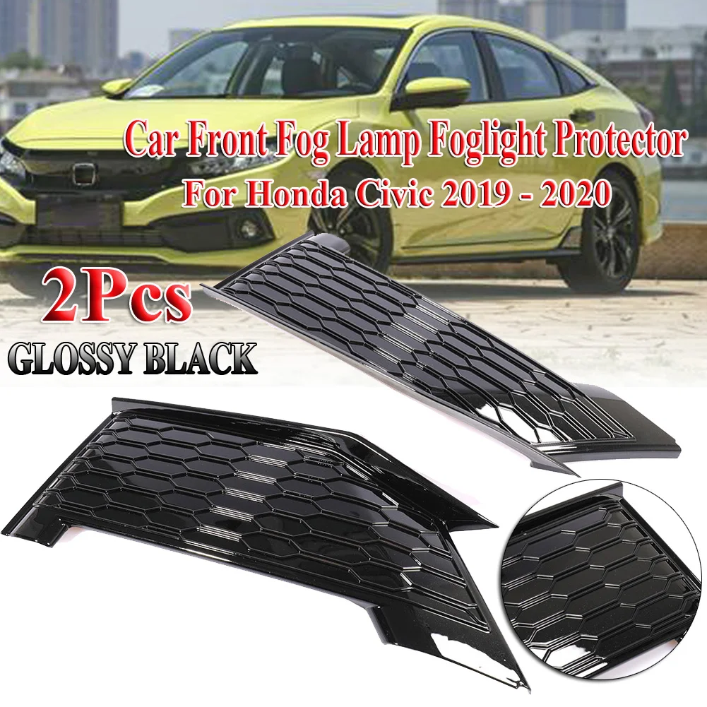 Car Front Fog Lamp Foglight Protector Cover Trim Glossy Black DRL For Honda Civic 2019 2020 Car Styling Accessories
Car Front Fog Lamp Foglight Protector Cover Trim Glossy Black DRL For Honda Civic 2019 2020 Car Styling Accessories