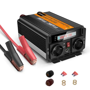 Intelligent Inverter 2000W Voltage transformer 12V 24V 220V Modified Sine Wave Power Converter LCD Display+USB CHARGER Camping
Intelligent Inverter 2000W Voltage transformer 12V 24V 220V Modified Sine Wave Power Converter LCD Display+USB CHARGER Camping