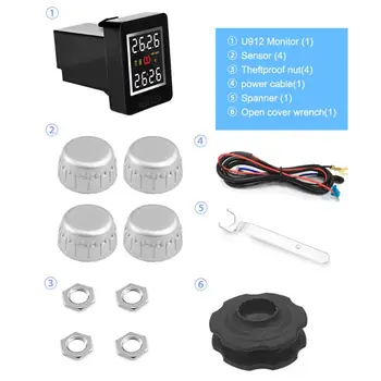 2020 New U912 Car TPMS Tire Pressure Monitoring System LCD Display Auto tyre Alarm
2020 New U912 Car TPMS Tire Pressure Monitoring System LCD Display Auto tyre Alarm
