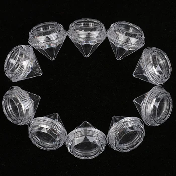 10Pcs Portable 5g Mini Cosmetic Empty Jar Pot Diamond Cream Box Refillable Bottles Eyeshadow Makeup Face Cream Containers 
10Pcs Portable 5g Mini Cosmetic Empty Jar Pot Diamond Cream Box Refillable Bottles Eyeshadow Makeup Face Cream Containers