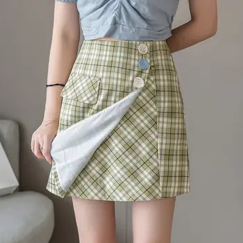2020 New High Waist A-Line Women Skirt Irregular skirts Button Student Pleated Skirt Girls Mini Skirt faldas
2020 New High Waist A-Line Women Skirt Irregular skirts Button Student Pleated Skirt Girls Mini Skirt faldas
