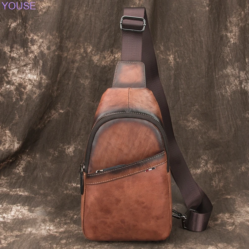 Casual Chest Pack MEN'S Messenger Bag Shoulder Bag Chest Bag Casual Bag Retro bag Men's Bag
Casual Chest Pack MEN'S Messenger Bag Shoulder Bag Chest Bag Casual Bag Retro bag Men's Bag