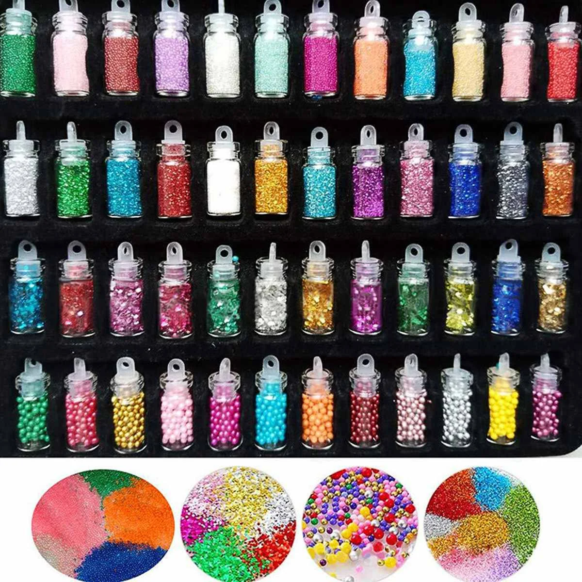 Bottle - 82/106PC Pack Making Kits Supplies For Slime Stuff Charm Fishbowl Beads Glitter Pearls DIY Handmade Color Foam Ball Material Set