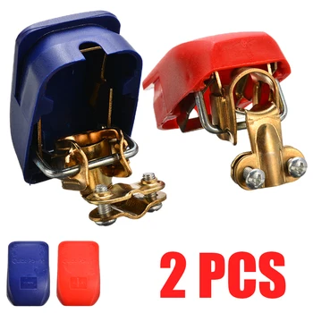 2pcs 12V Copper + ABS Quick Release Battery Terminals Clamps for Auto Car Vehicle Caravan All Standard Round Post Size Batteries 
2pcs 12V Copper + ABS Quick Release Battery Terminals Clamps for Auto Car Vehicle Caravan All Standard Round Post Size Batteries