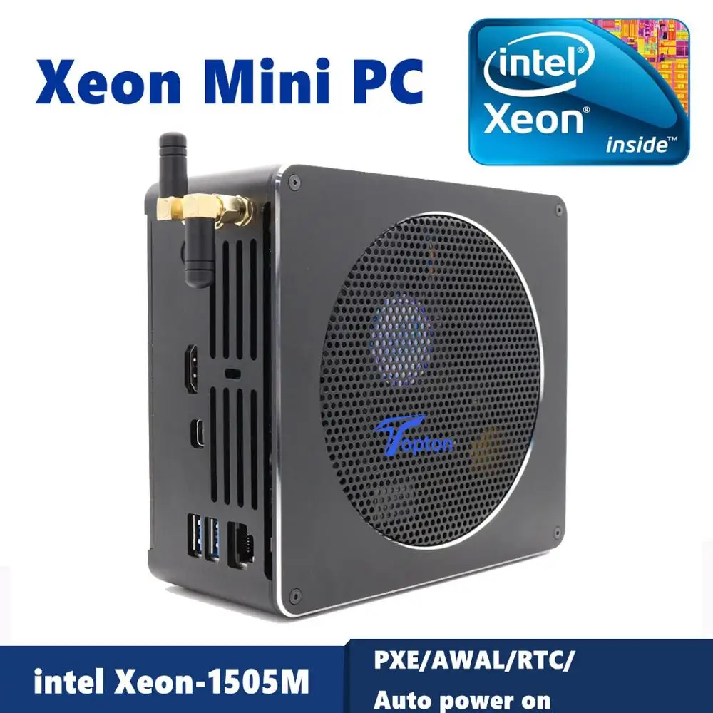Intel Xeon E-2186M/Xeon E3-1505M 2*DDR3L/DDR4 Mini PC Server Windows 10 Pro UHD Graphics 630 HDMI Mini-DP WiFi Desktop Computer
Intel Xeon E-2186M/Xeon E3-1505M 2*DDR3L/DDR4 Mini PC Server Windows 10 Pro UHD Graphics 630 HDMI Mini-DP WiFi Desktop Computer