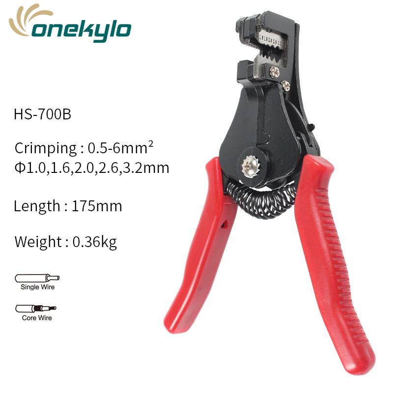 Stripping Pliers Automatic Range 0.5-6.0mm2 Cutter Cable Wire Stripper Tool Multitool Adjustable Insulation stripper Pliers
Stripping Pliers Automatic Range 0.5-6.0mm2 Cutter Cable Wire Stripper Tool Multitool Adjustable Insulation stripper Pliers