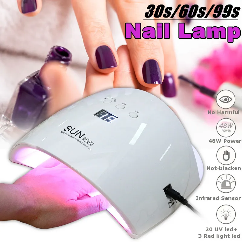 48W Nail Dryer for 36 UV/LED Beads Lamp LCD Display Drying All Gels Nail 30s/60s/99s Timer Sensor Manicure Art Machine
48W Nail Dryer for 36 UV/LED Beads Lamp LCD Display Drying All Gels Nail 30s/60s/99s Timer Sensor Manicure Art Machine