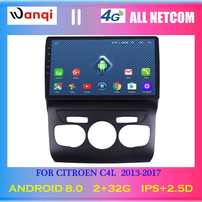 Автомагнитола 4G Lte All Netcom для Citroen C4L 2013-2017 Android 8 0 HD 10 1 дюйма GPS-навигация