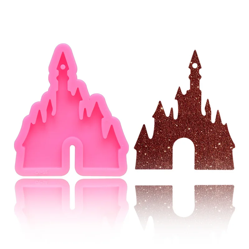 DIY Silicone Mirror Epoxy Cartoon Castle Christmas Keychain Mold for Making Keychain Jewelry Pendants Crystal Castle Resin Mold
DIY Silicone Mirror Epoxy Cartoon Castle Christmas Keychain Mold for Making Keychain Jewelry Pendants Crystal Castle Resin Mold
