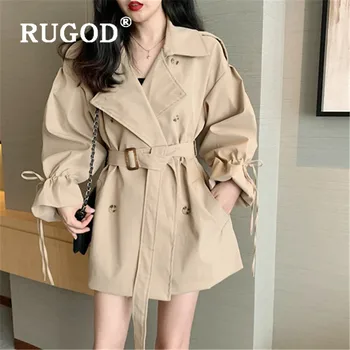RUGOD Long Belted Woman Coat Collect Waist Kpop Clothes Solid Color Loose Trench Coat For Women Fashion 2019
RUGOD Long Belted Woman Coat Collect Waist Kpop Clothes Solid Color Loose Trench Coat For Women Fashion 2019