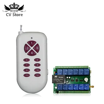 12V 24V Wireless Switch 315/433MHz 12keys Remote Control and 220V 380V Controller Set
12V 24V Wireless Switch 315/433MHz 12keys Remote Control and 220V 380V Controller Set