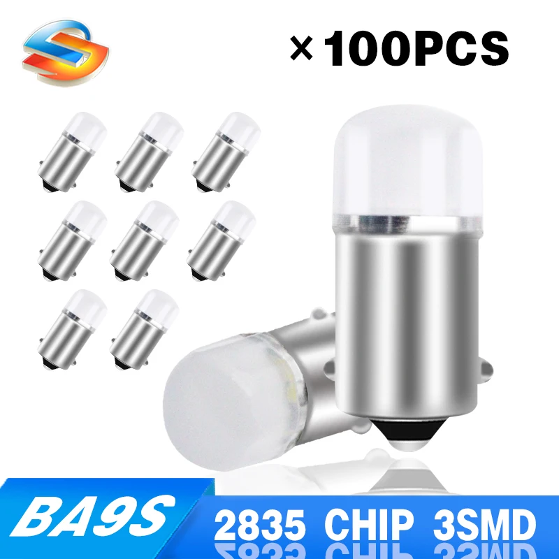 100x Frosted 2835 3SMD BA9S LED Car Bulbs T4W Auto Interior Lightings Wedge Lamp Waterproof License Plate Light White/Yellow 12V
100x Frosted 2835 3SMD BA9S LED Car Bulbs T4W Auto Interior Lightings Wedge Lamp Waterproof License Plate Light White/Yellow 12V